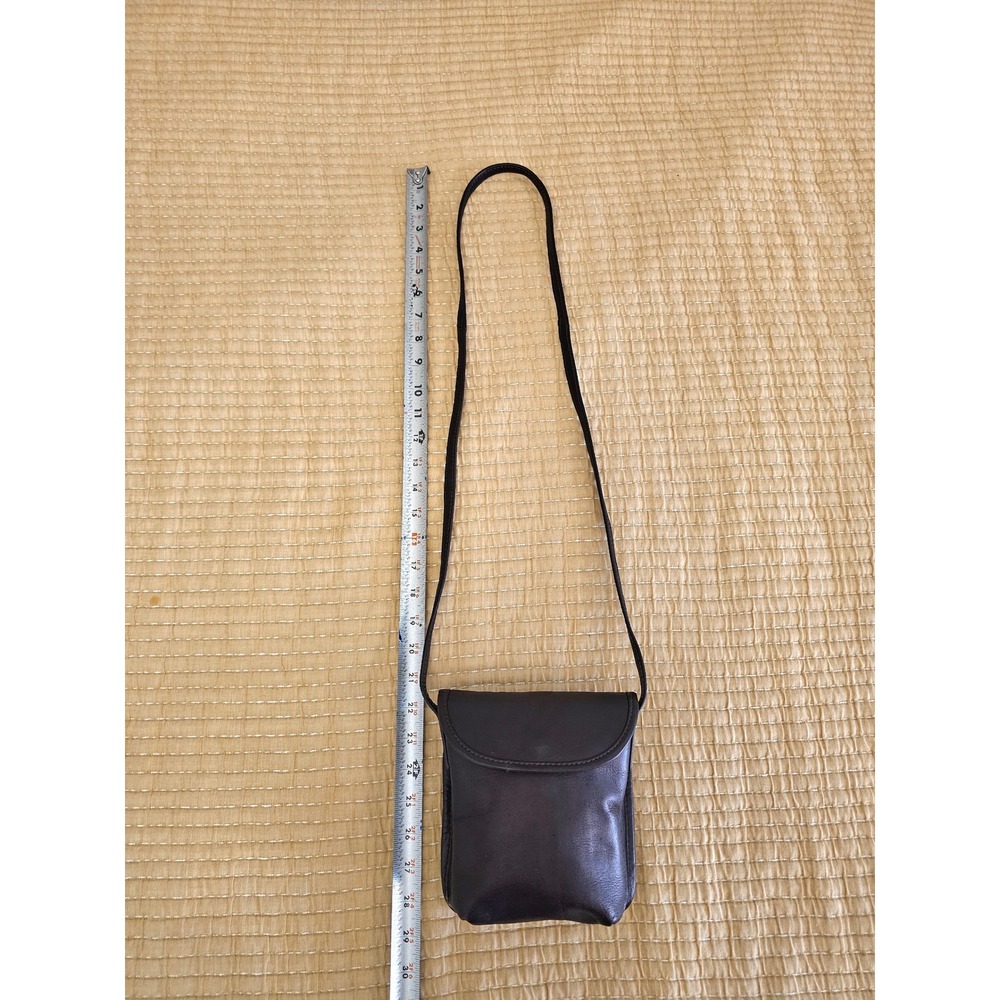 Le Donne Leather Dark Brown Crossbody Bag Small‎ Travel Festival Purse Pouch - Picture 3 of 5